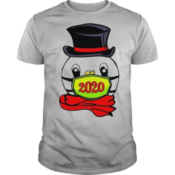 Snowman Mask Christmas 2020 Quarantine Pajama Gift shirt