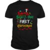 Solemnly swear it’s my that first christmas hat santa shirt