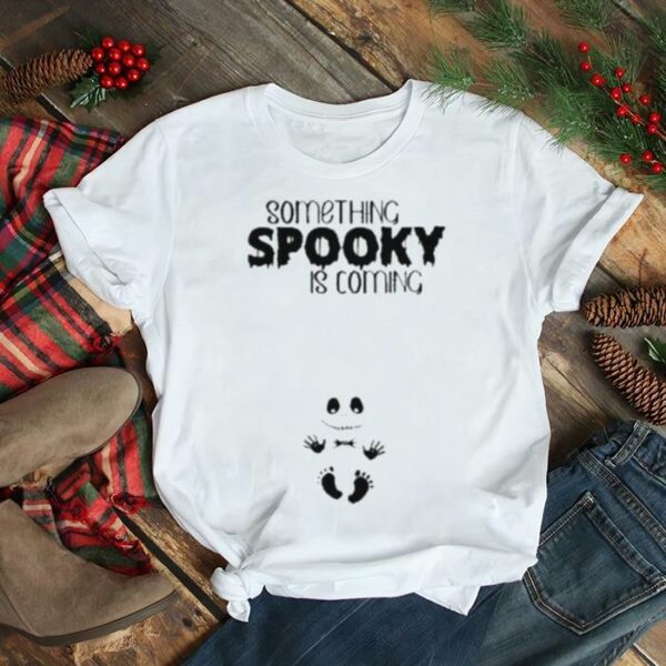 Something Spooky Is Coming Jack Skellington Shower Nightmare Christmas Reveal Pregnant t shirt