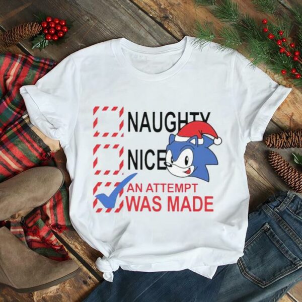 Sonic an attempt was mad Christmas shirt