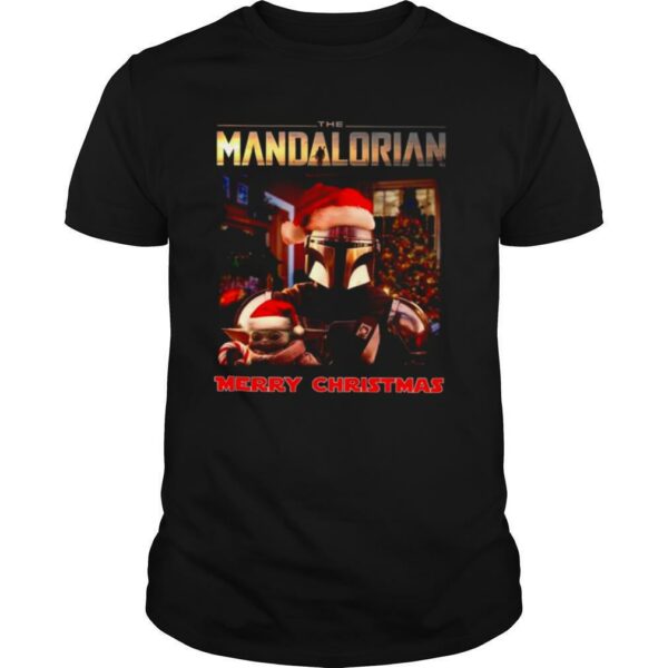 Star Wars The Mandalorian And Baby Yoda Merry Christmas shirt