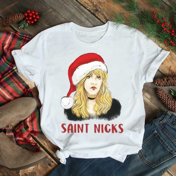 Stevie Nicks Wearing Santa Hat Christmas shirt