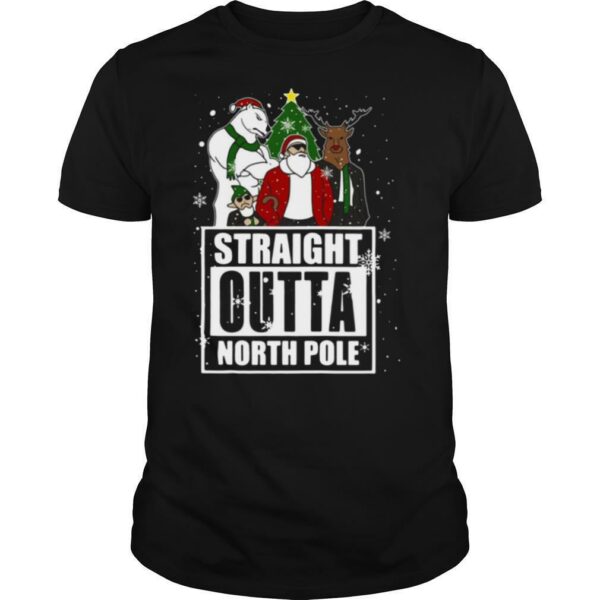 Straight Outta North Pole Christmas shirt