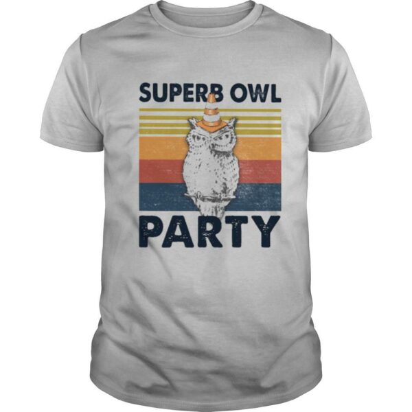 Superb Owl Party Vintage Retro shirt