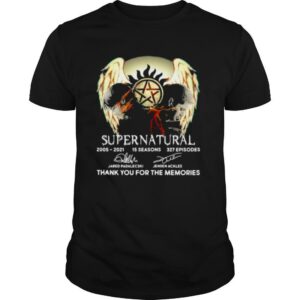 Supernatural 16th 2005 2021 Thank You For The Memories Signature shirt