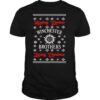 Supernatural hunting demons winchester brothers saving christmas shirt