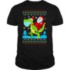 T Rex Santa Ride Funny Ugly Christmas shirt