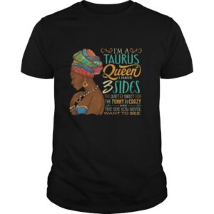 Taurus Queen Black Woman Funny Zodiac Birthday shirt