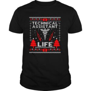 Teaching Assistant Life Cute Gift Ugly Christmas Medical shirt