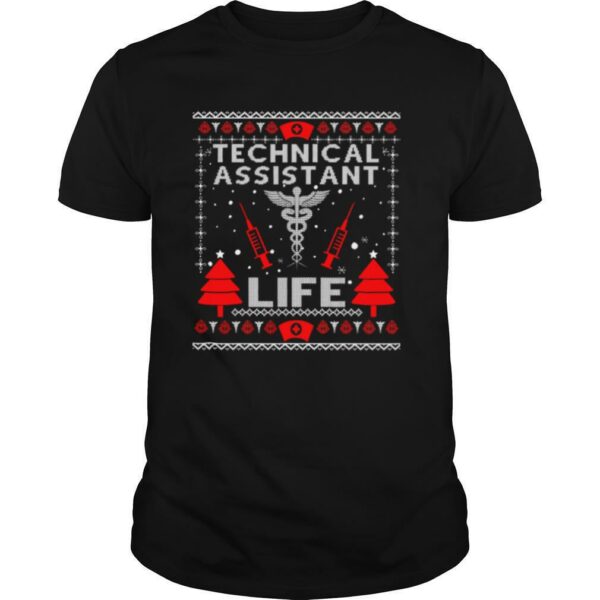 Teaching Assistant Life Cute Gift Ugly Christmas Medical shirt