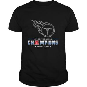 Tennessee Titans Afc South Division Champions January 3 2021 shirt