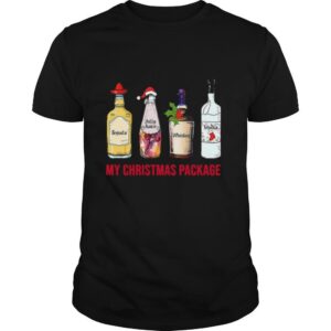 Tequila Jolly Juice Whiskey Vodka My Christmas Package shirt