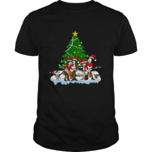 The Beatles Rock Band Snoopy And Woodstock Merry Christmas Tree shirt