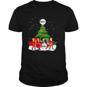 The Beatles Santa Rock Band Merry Christmas Tree shirt