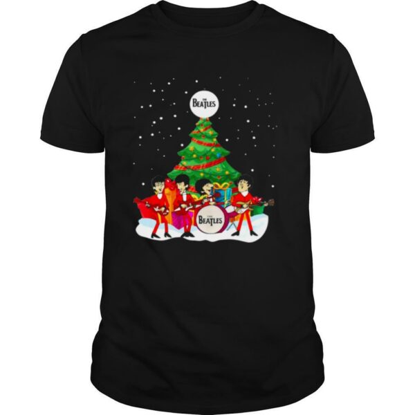 The Beatles Santa Rock Band Merry Christmas Tree shirt