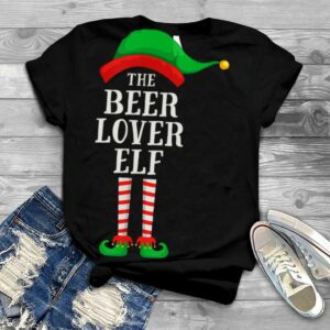 The Beer Lover Elf Christmas Family Matching Group Gifts T Shirt