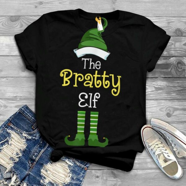 The Bratty Elf Matching Family Group Christmas Pajama Tee T Shirt