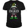 The Engaged Elf Matching Family Group Christmas Pajama shirt
