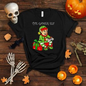 The Gamer Elf Christmas Boysns Gaming Xmas shirt