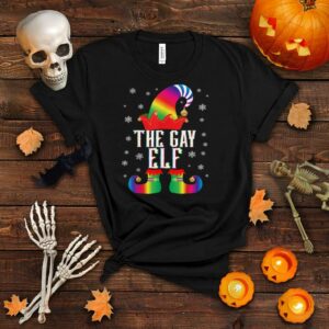 The Gay Elf Matching Family Group Christmas LGBT Pajama T Shirt