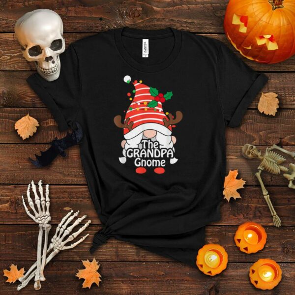 The Grandpa Gnome Santa Plaid Matching Christmas Gifts T Shirt