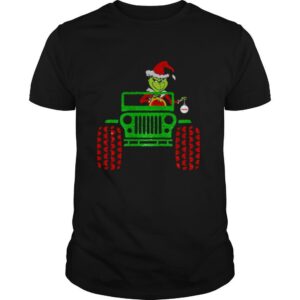 The Grinch Driving Jeep Christmas shirt