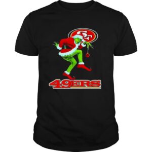 The Grinch Santa San Francisco 49ers Christmas shirt