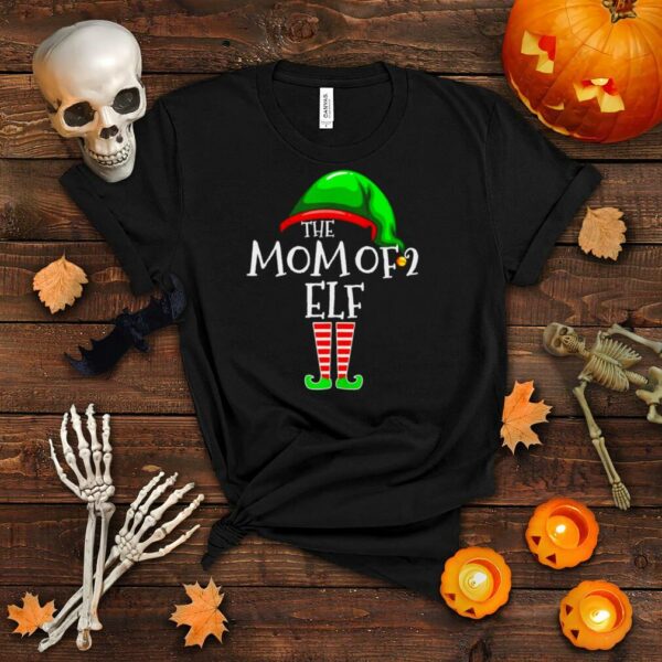 The Mom Of 2 Elf Family Matching Group Christmas Mommy Shirt