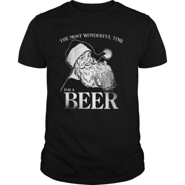 The Most Wonderful Time For A Beer Christmas Drinking shirt