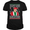 The Name Is Bond Santa Bond Ill Have An Eggnog Shaken Not Stirred Ugly Christmas shirt