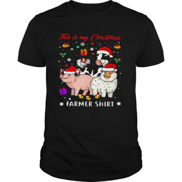 This Is My Christmas Farmer Cow Pig Sheep shirt