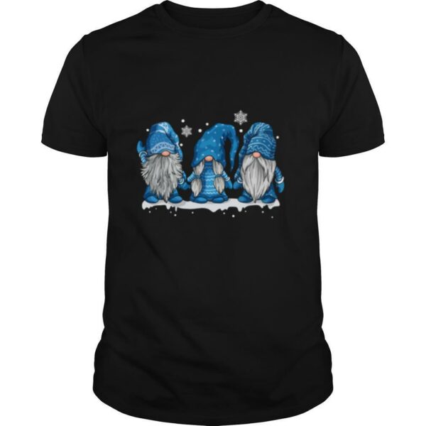 Three Gnomes In Blue Ugly Christmas Costume shirt