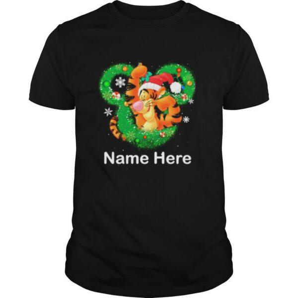 Tigger mickey mouse name here christmas shirt