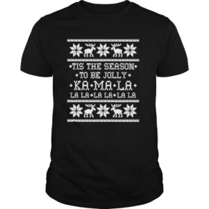 Tis the season to be jolly kamala la ugly christmas shirt