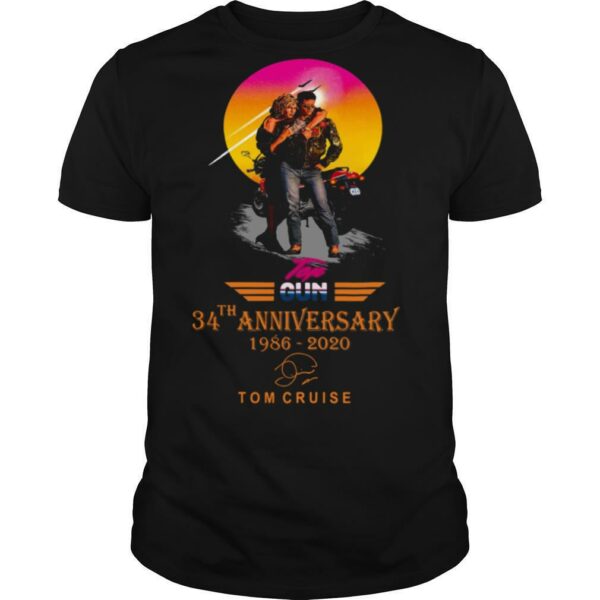 Top Gun 34th Anniversary 1986 2020 Tom Cruise Signature shirt