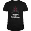 Tree England Flag Merry Christmas shirt