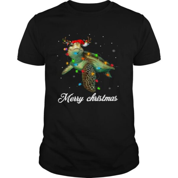 Turtle Light Merry Christmas shirt