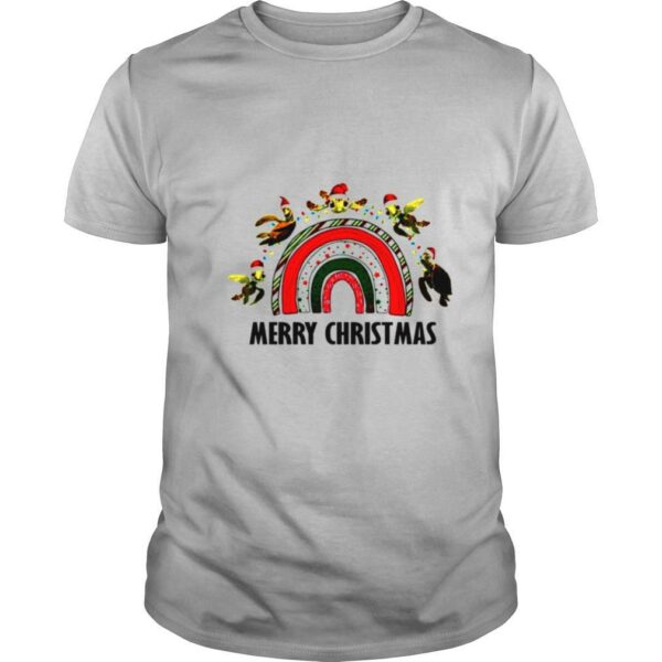 Turtles in Nemo rainbow Merry Christmas shirt