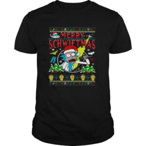 Ugly Christmas Rick And Morty Merry Schwiftmas shirt
