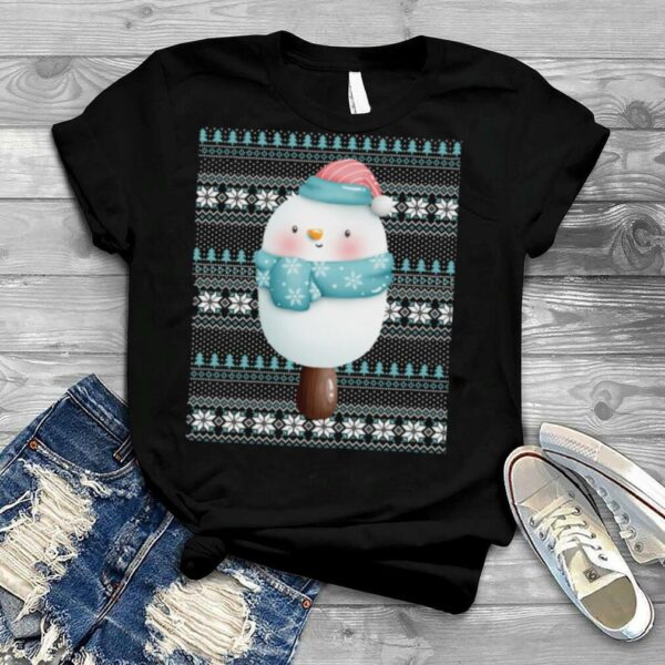 Ugly Christmas Santa Costume Christmas Snowman Ice Cream shirt