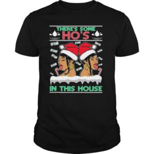 Ugly Christmas Sweater WAP Theres Some Hos In This House Unisex shirt
