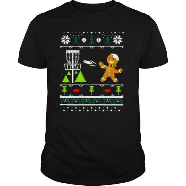 Ugly Disc Golf Christmas Sweater Gingerbread Man shirt