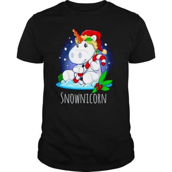 Unicorn Santa Snownicorn Christmas shirt