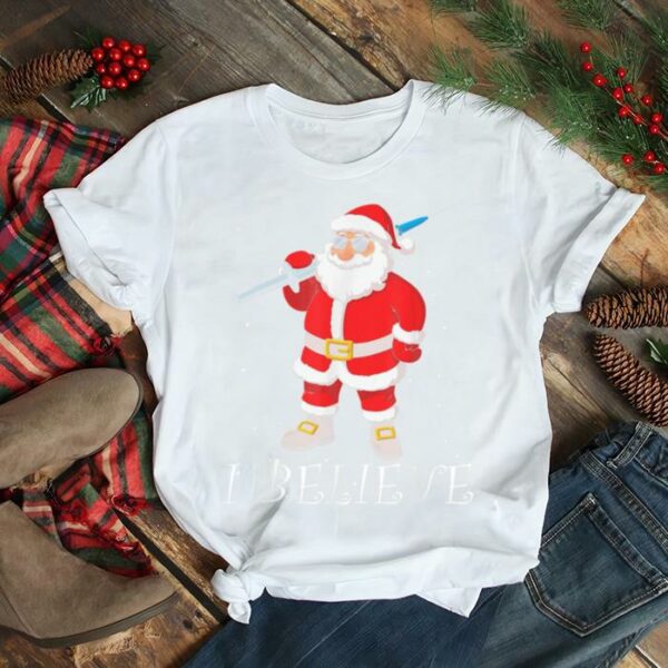 Vaccinated Santa Claus I Believe Christmas 2021 shirt