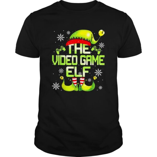 Video Gamer Elf Family Matching Video Games Christmas Pajama shirt