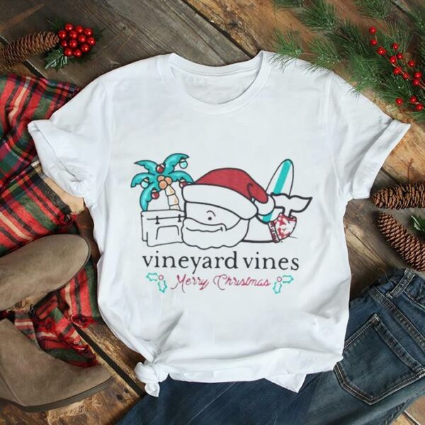 Vineyard Vines Surfside Santa Christmas 2021 T Shirt