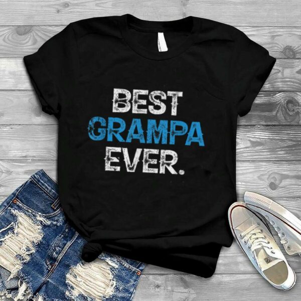 Vintage Best Grampa Ever Fathers Day Christmas T Shirt