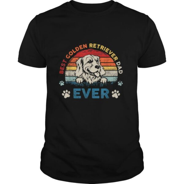 Vintage Golden Retriever Dad Shirt Best Dog Dad Ever T Shirt