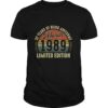 Vintage March 1989 Distressed 32 Year Old 32nd Bday Gift T Shirt