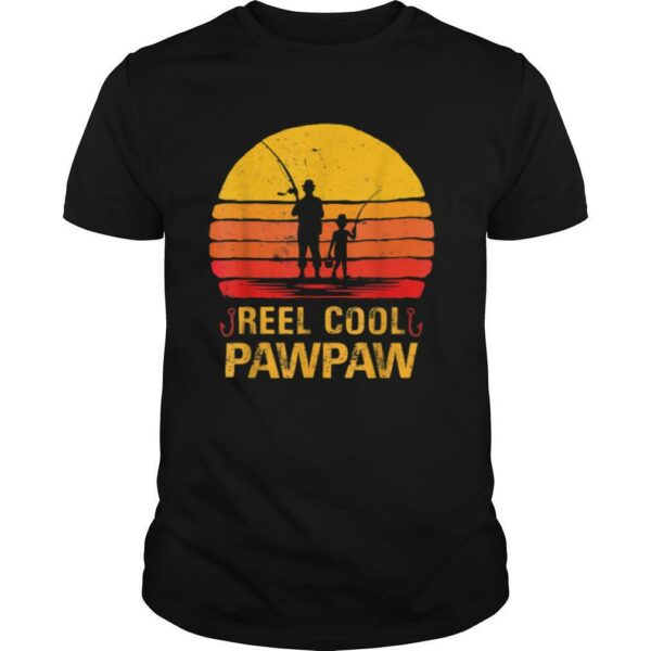 Vintage Reel Cool Pawpaw Shirt Fishing Fathers Day T Shirt